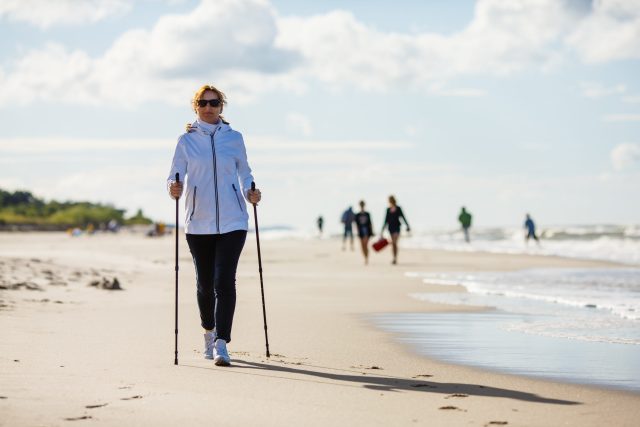 Nordic Walking am Strand