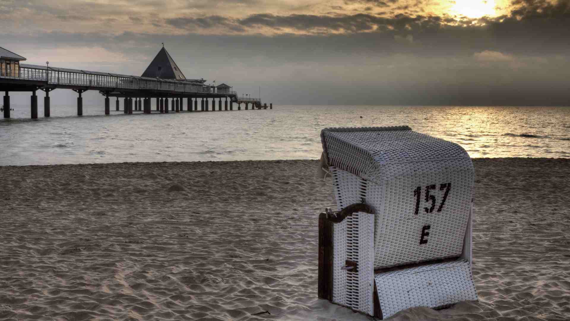 Strandkorb auf Usedom