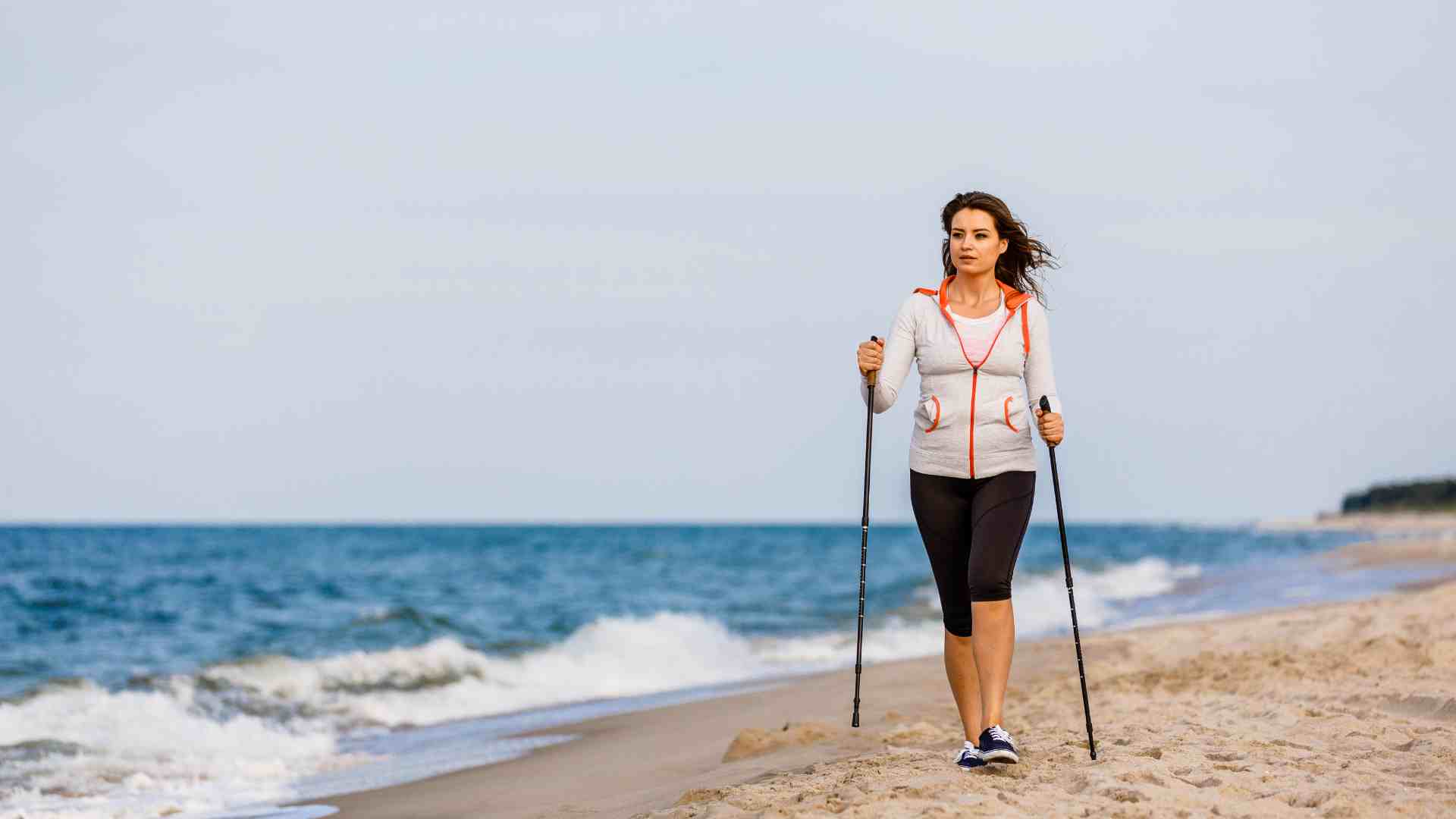 Nordic Walking am Strand