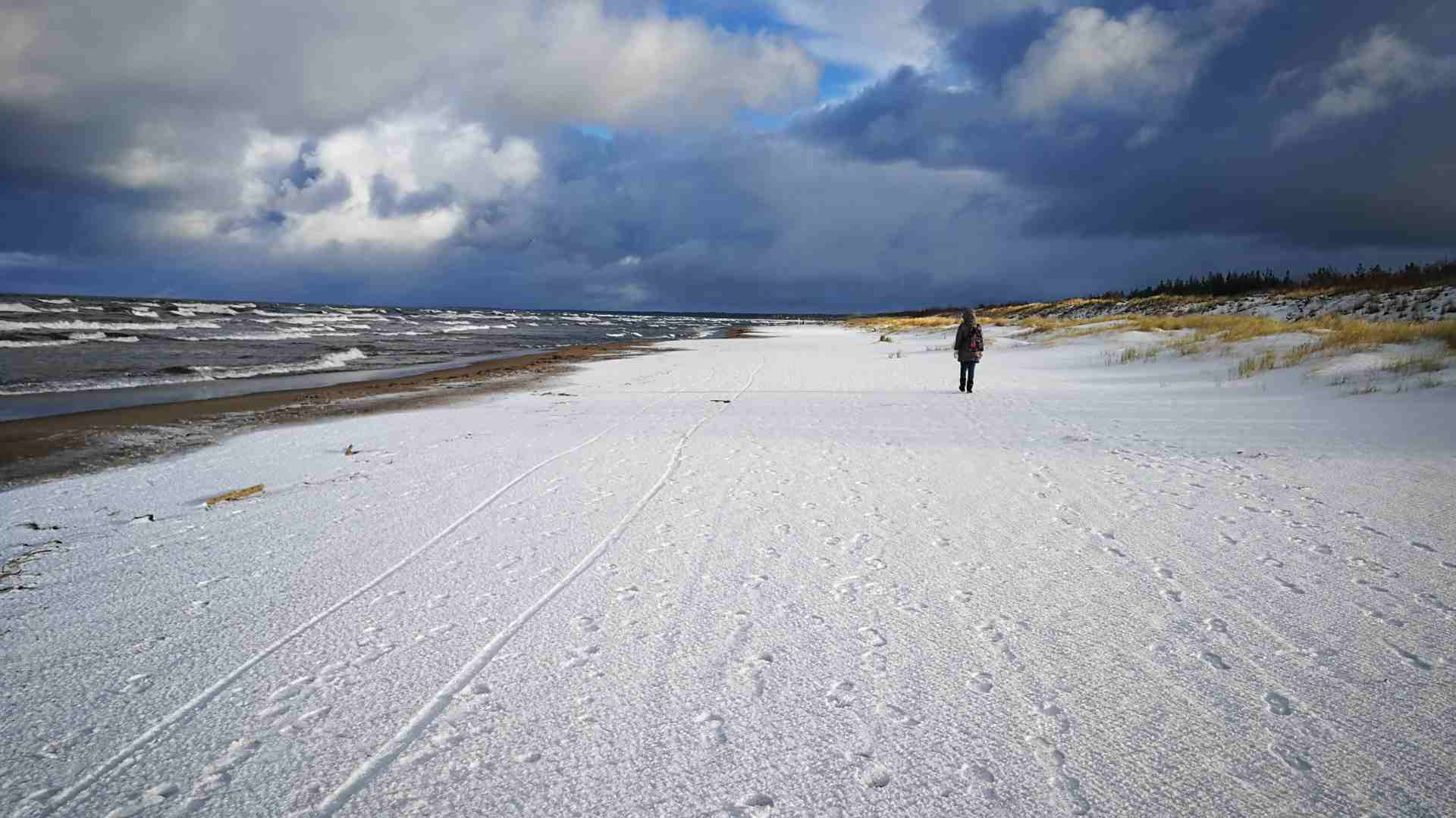 Winter auf Usedom - Strandspaziergang